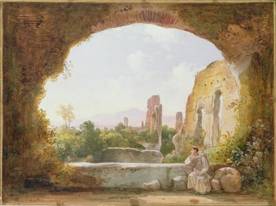The Grotto of Egeria by Franz Ludwig Catel